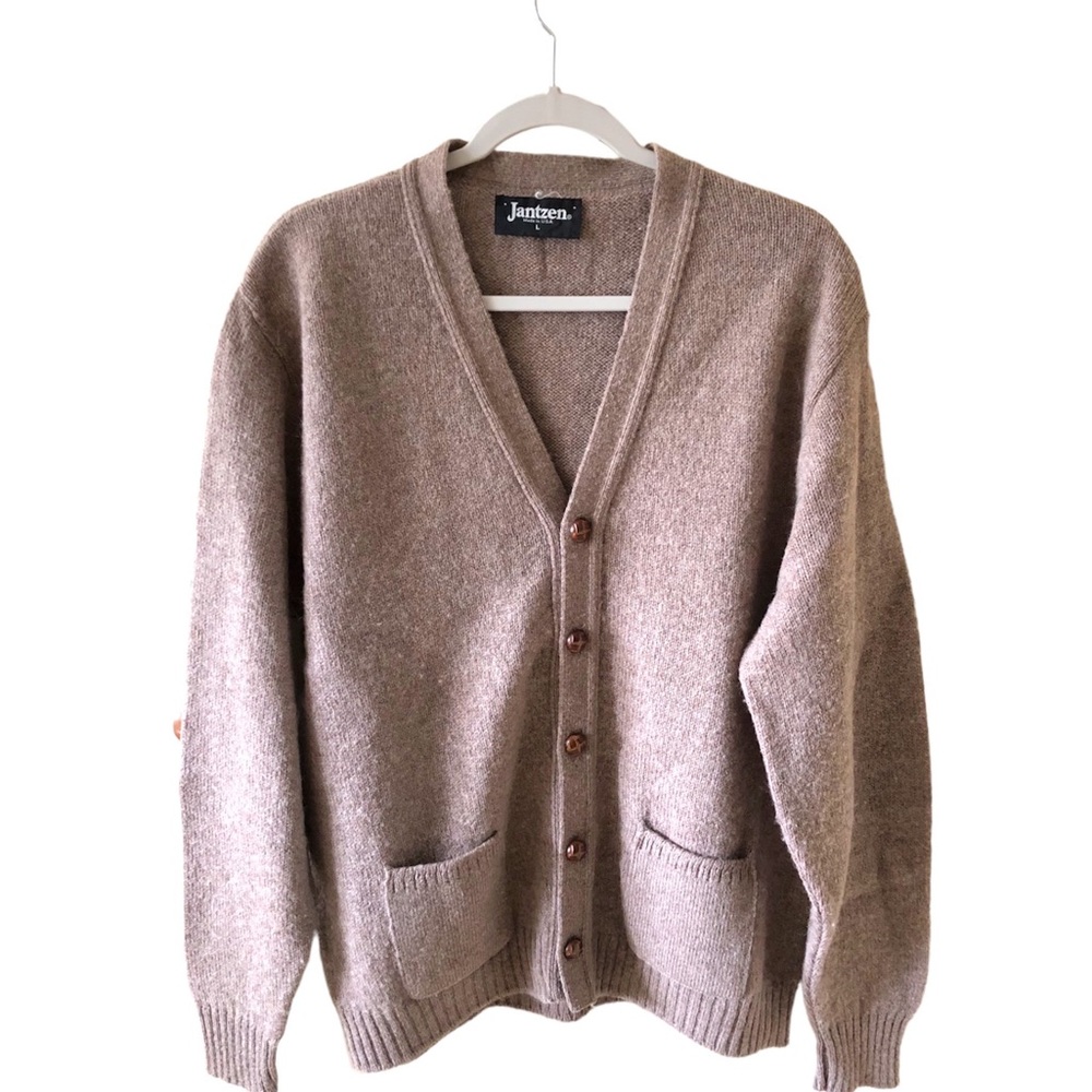 Jantzen Brown Men's Cardigan Sweater